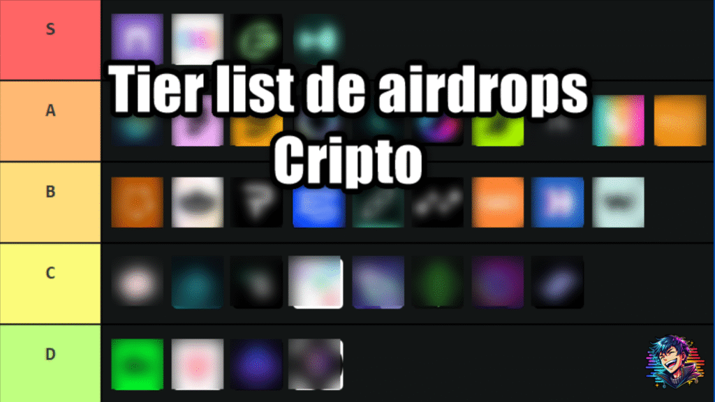 Tier List de Airdrops cripto