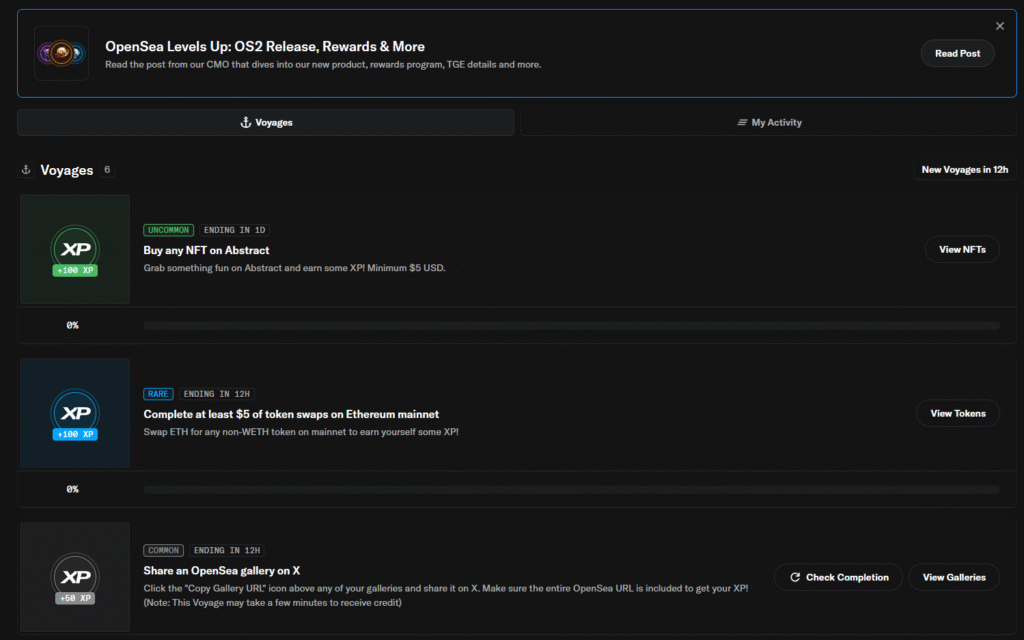 rewards opensea OS2