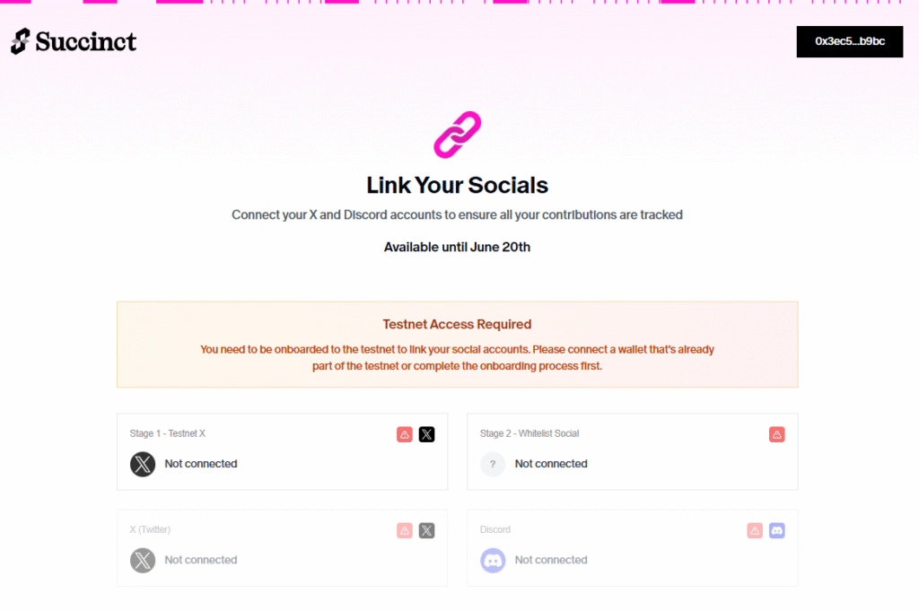 Vincula tus redes sociales en succiinct